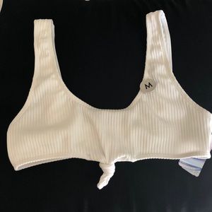 White front knot Forever 21 Bikini Top